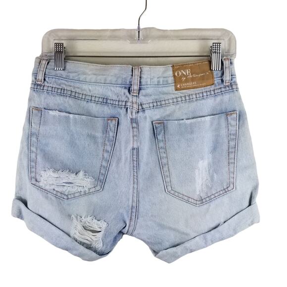 One By One Teaspoon Chargers Long Line Low Waist Medium Rise Women's Shorts 23 - Picture 2 of 6